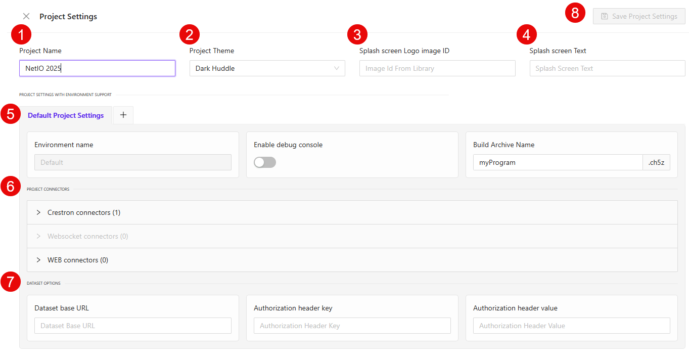 General Project Settings