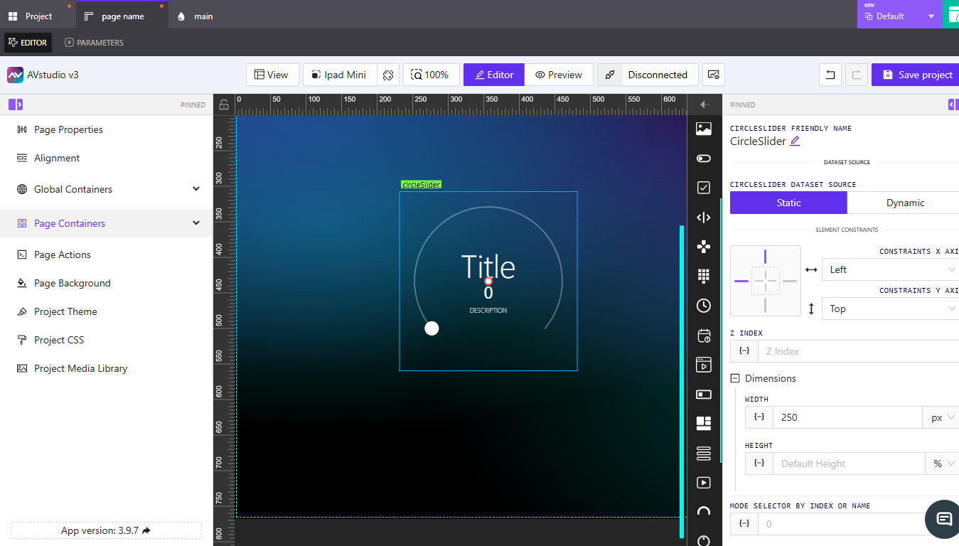 Circle Slider Element