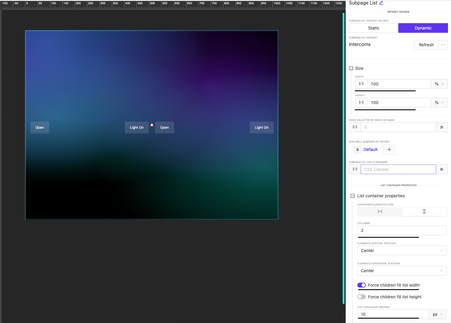 Subpage list styling
