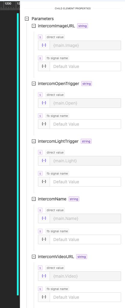 Subpage list parameters